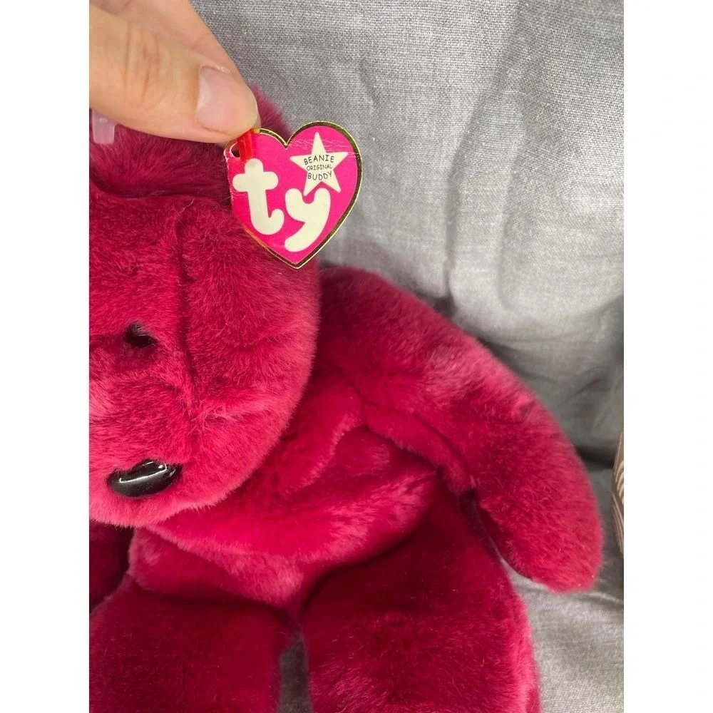 Vintage 1998‎ Ty Beanie Buddy Teddy Cranberry